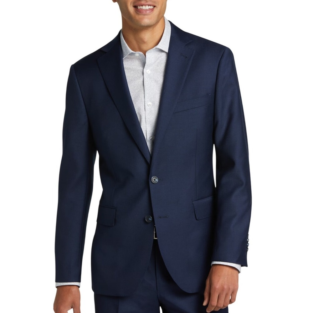 Reda Joseph Abboud Navy Blue Blazer Mens Suit Jacket Business Career Sz 50R